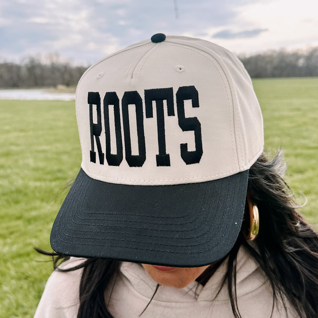 Roots Snapback Trucker Hat