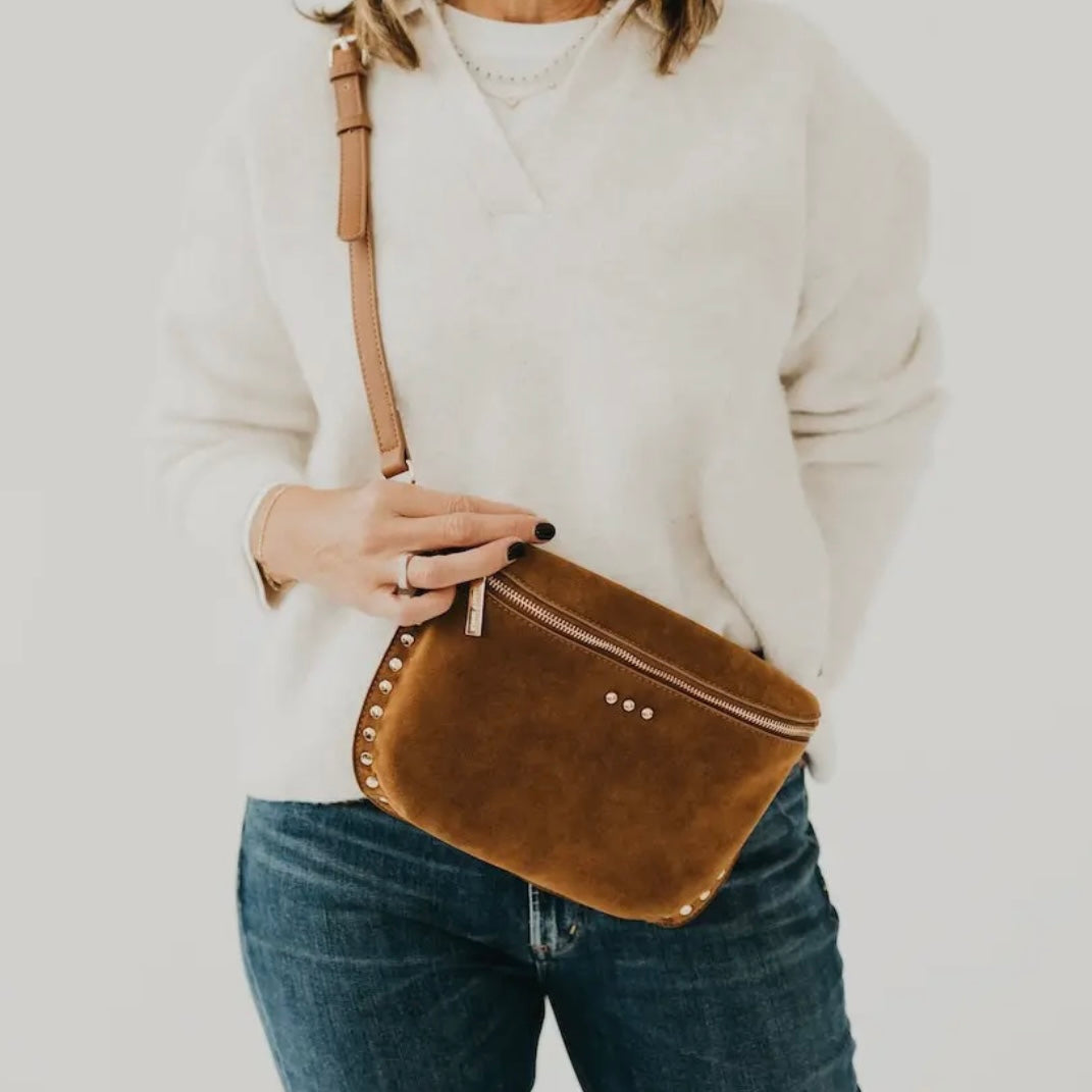 Studded Suede Bum Bag
