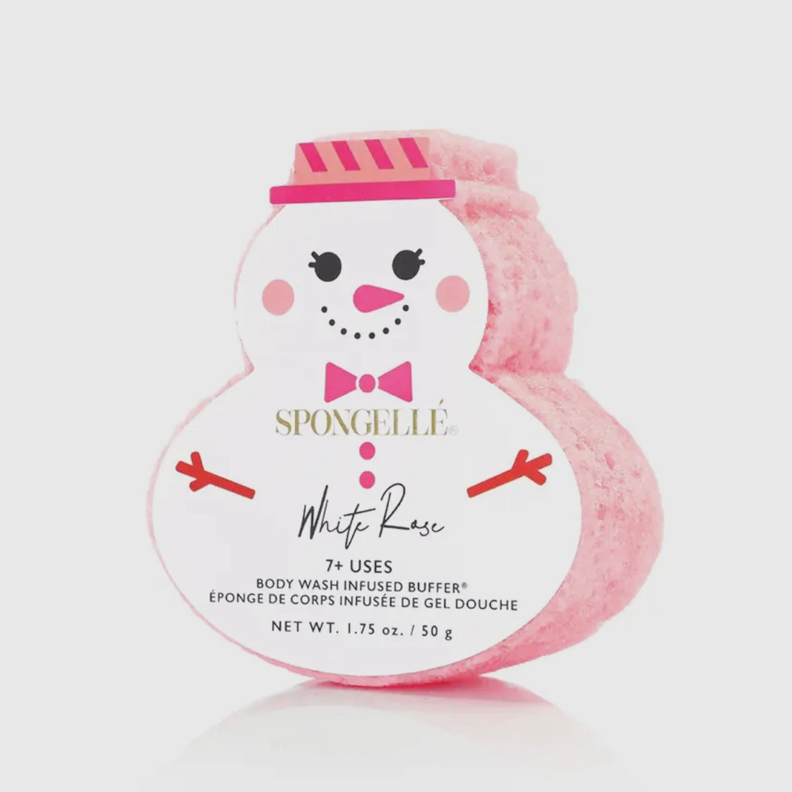 Spongelle White Rose Snowman Holiday Buffer