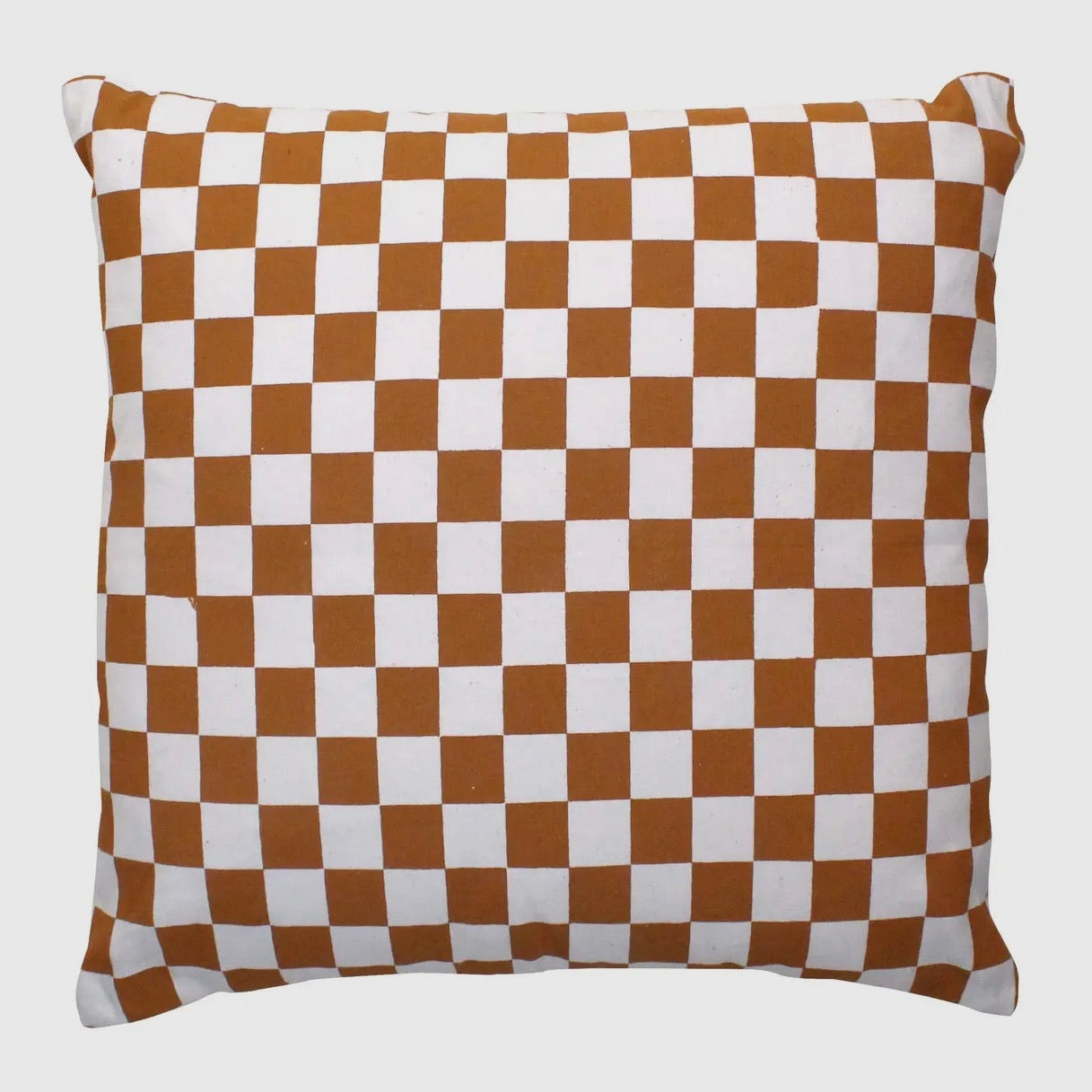 Checkered Canvas Pillow