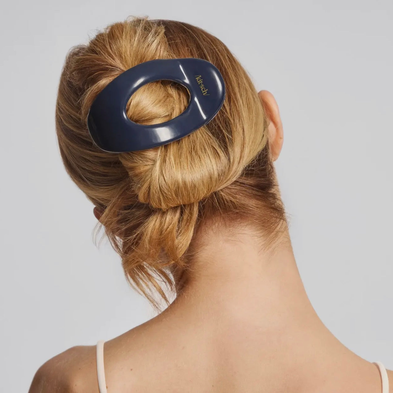 Kitsch Recycled Plastic Large Flat Cloud Clip - Blue Orchid