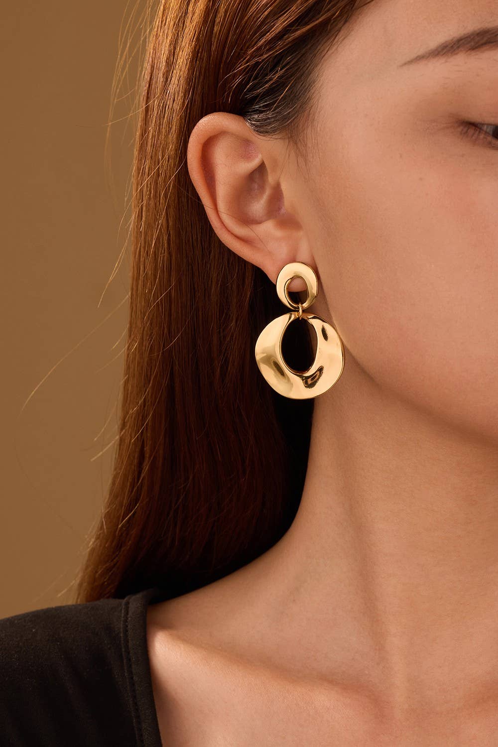 18K Stainless Steel Drop Earrings