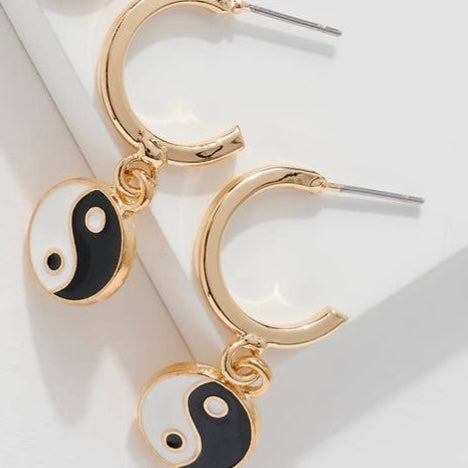 Ying Yang Earrings
