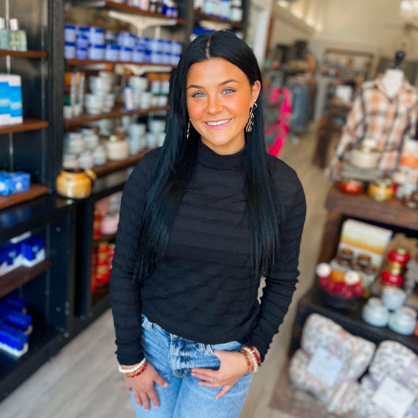 Turtle Neck Fitted Top