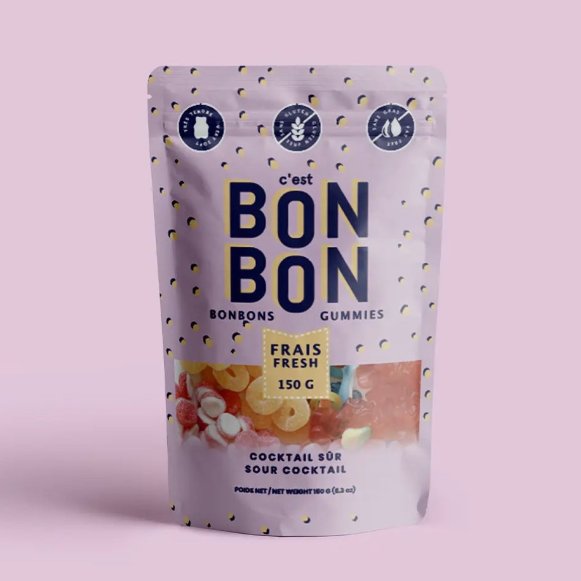 Bon Bon Sour Cocktail Gummy Candies