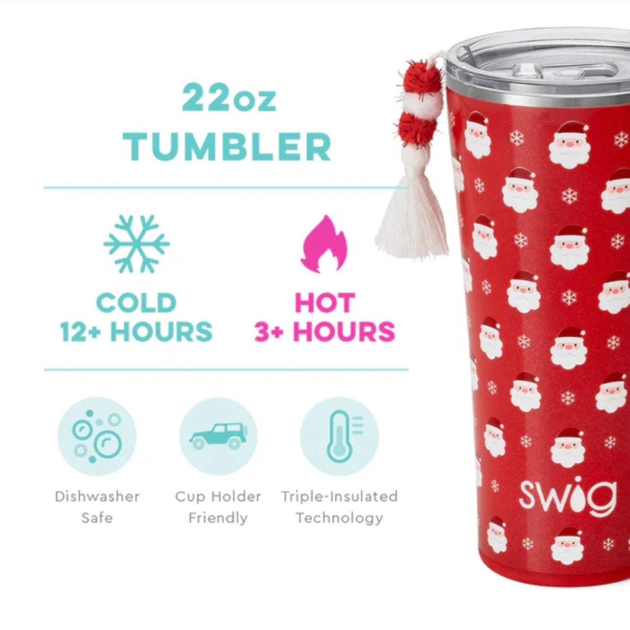 Swig Santa Baby Tumbler 22 oz
