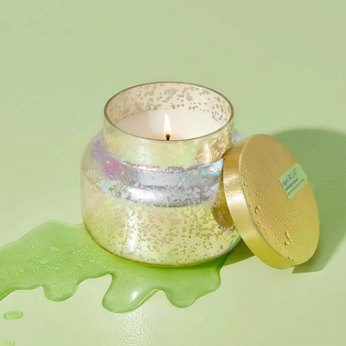 Honeydew Crush Mercury Iridescent Signature Jar Candle