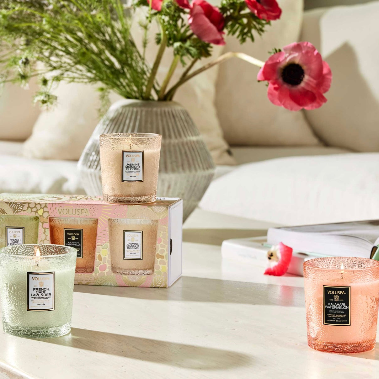 Voluspa Home Refresh 3 Demi Candle Gift Set