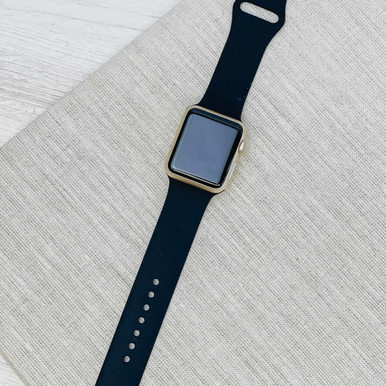 Solid Silicone Smart Watch Band