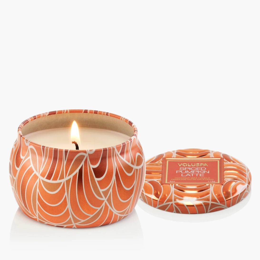 Voluspa Spiced Pumpkin Latte Mini Tin Candle