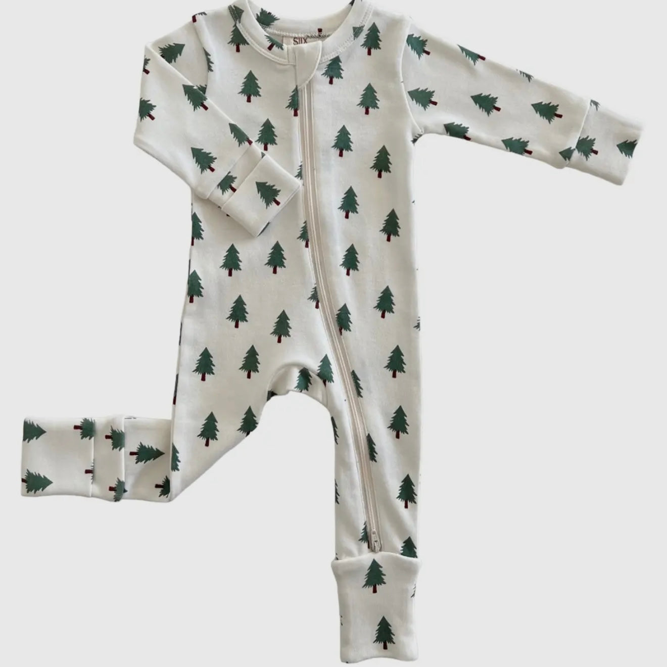 Trees Organic 2-Way Zipper Romper