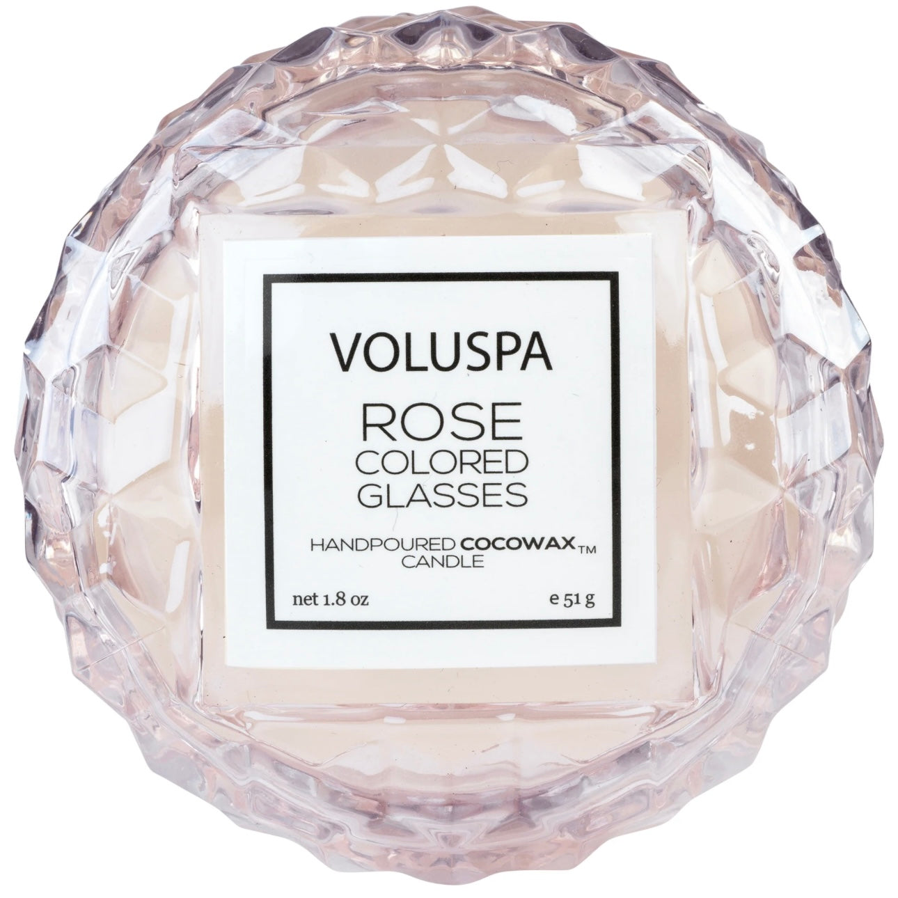 Roses Collection Macaron Candle Mini Glass Vessel
