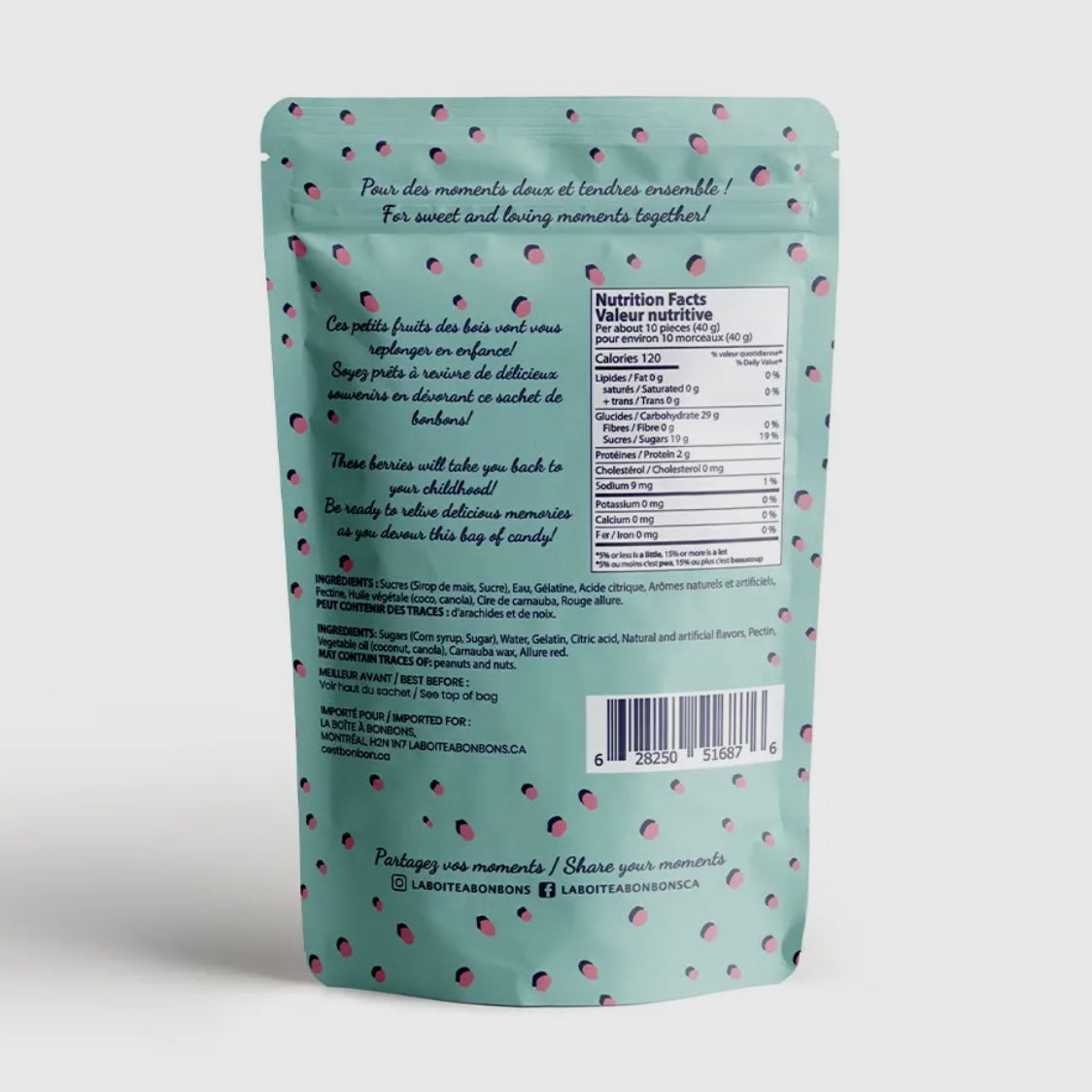 Bon Bon Raspberries Gummy Candies