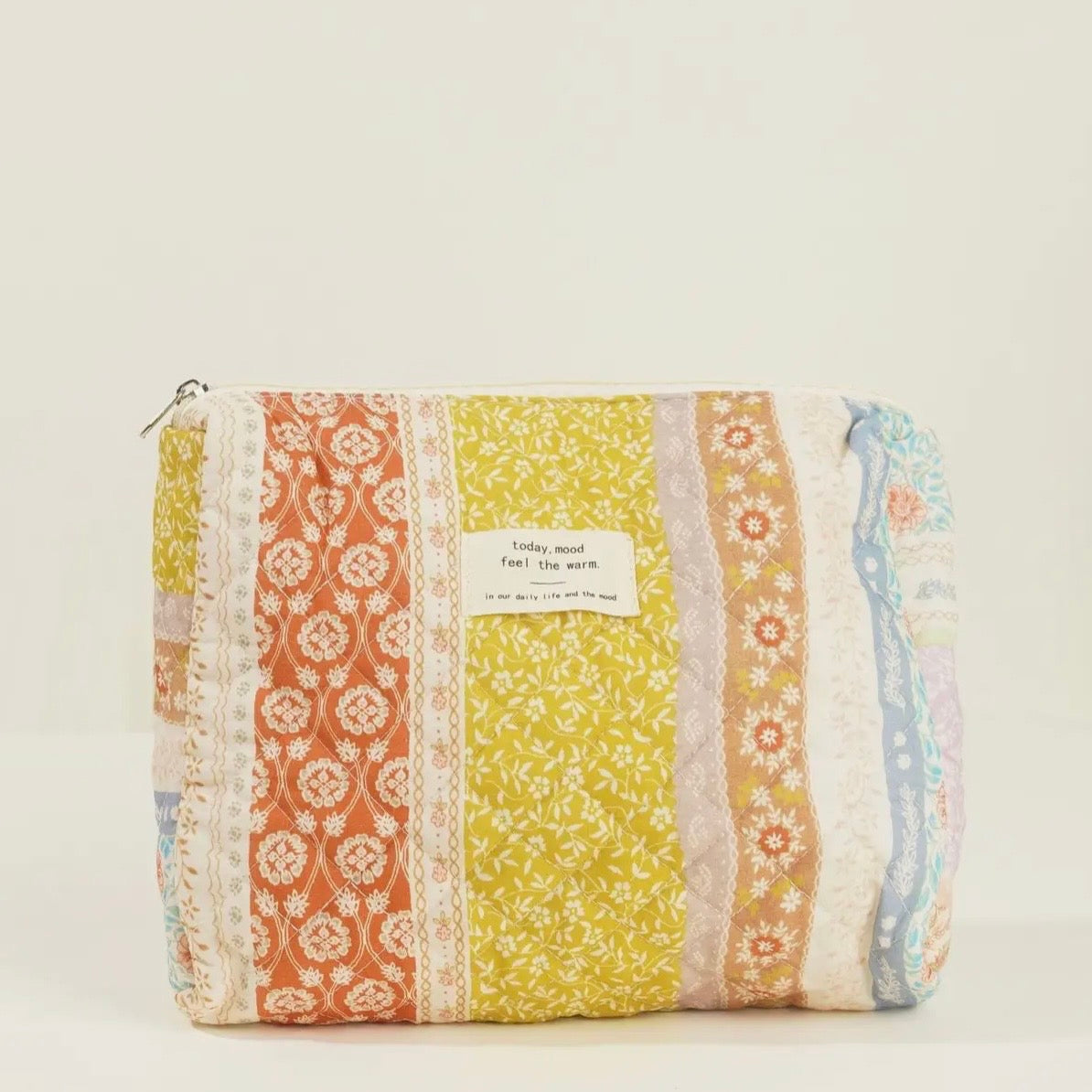 Floral Print Puffer Make Up Bag