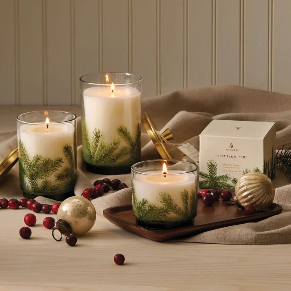 Frasier Fir Heritage Medium Pine Needle Luminary Candle