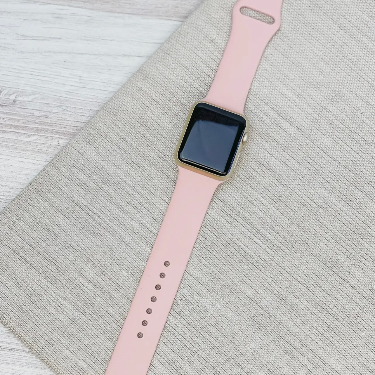 Solid Silicone Smart Watch Band