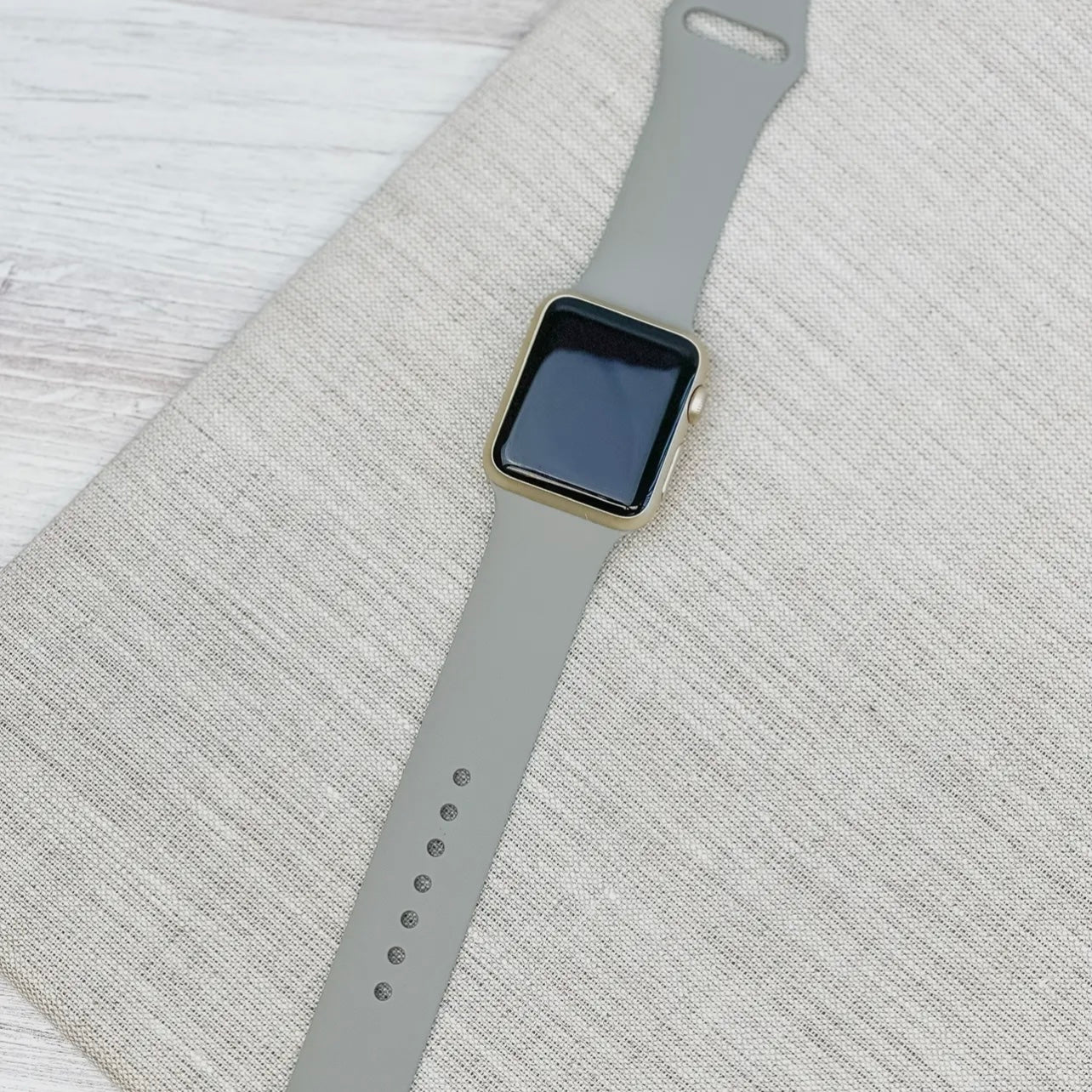 Solid Silicone Smart Watch Band