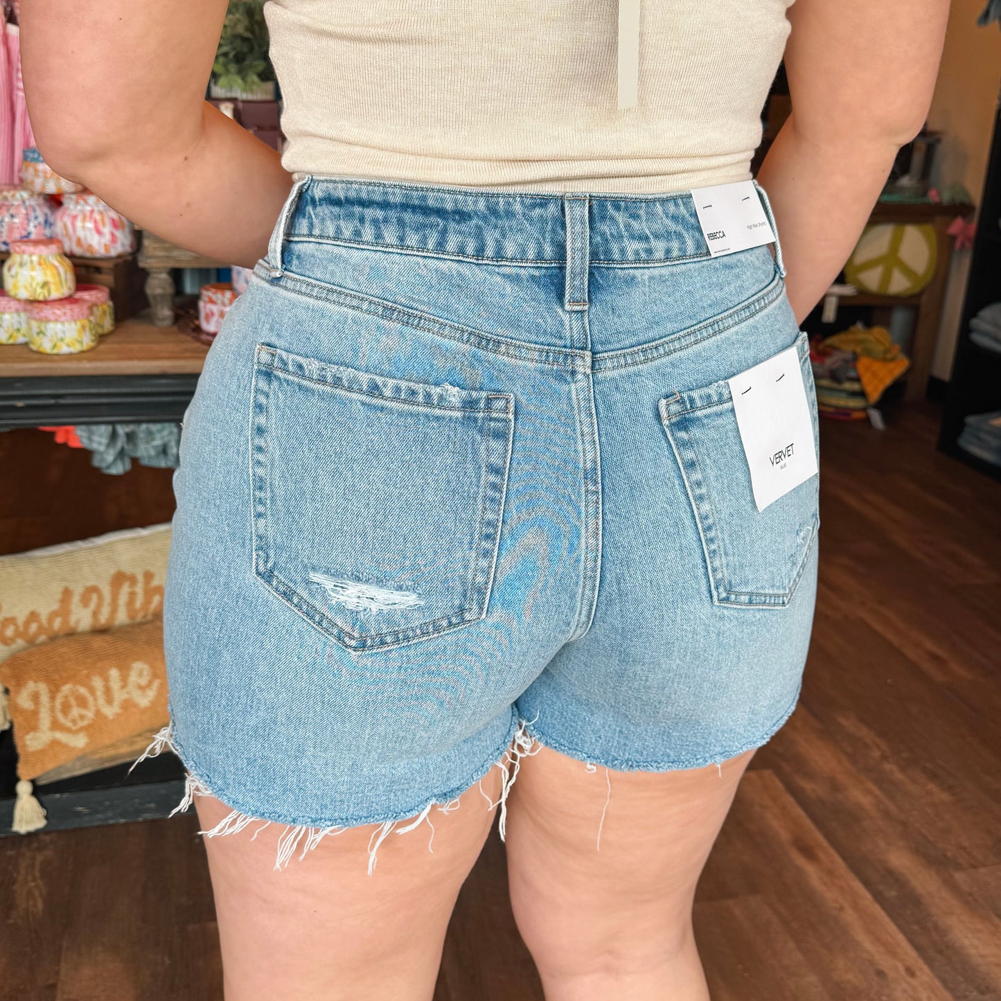 Vervet by Flying Monkey High Rise Shorts