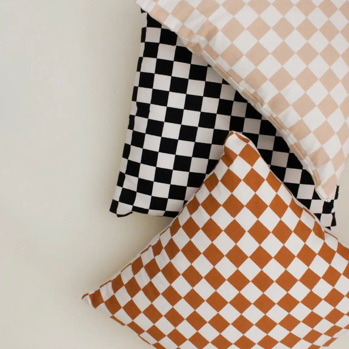 Checkered Canvas Pillow