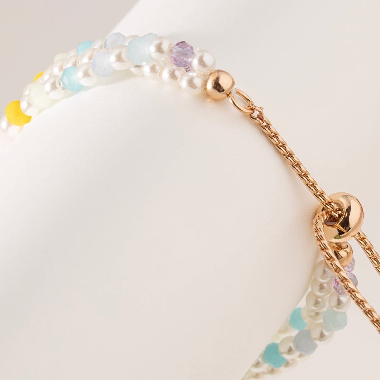 Flower Smile Beaded Bracelet Set