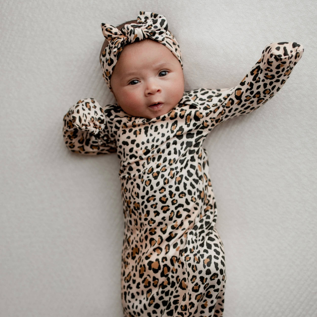 Leopard Knotted Gown