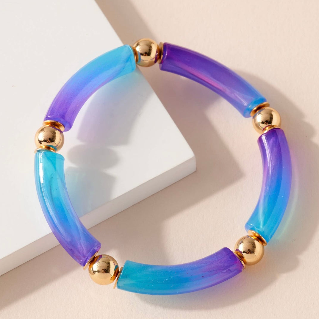Ombre Resin Bead Bracelet