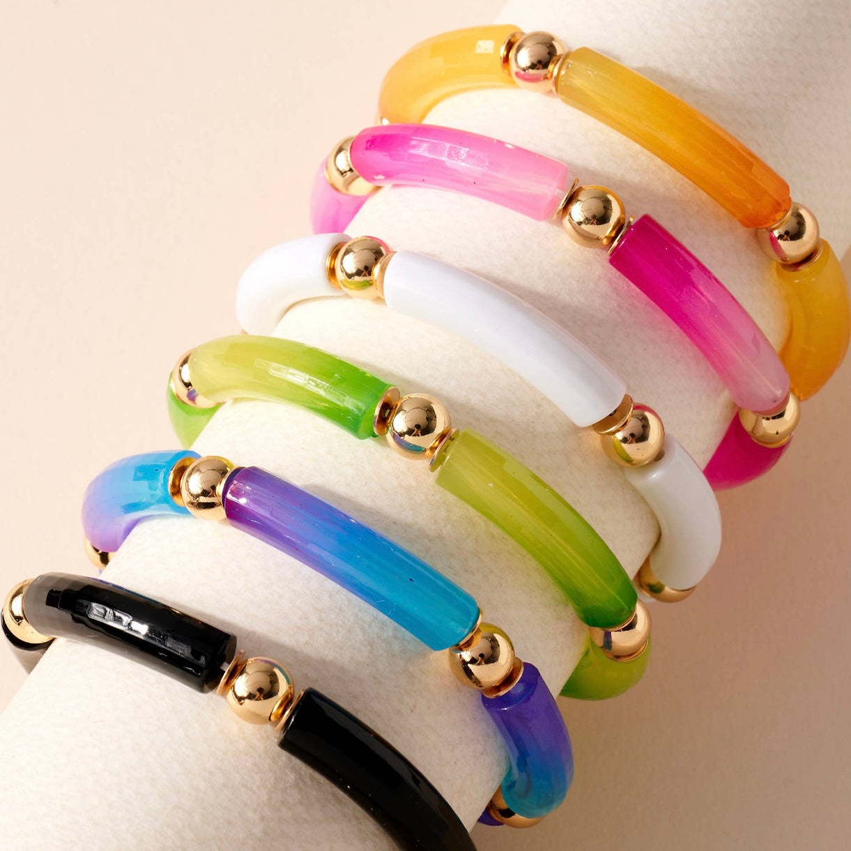 Ombre Resin Bead Bracelet