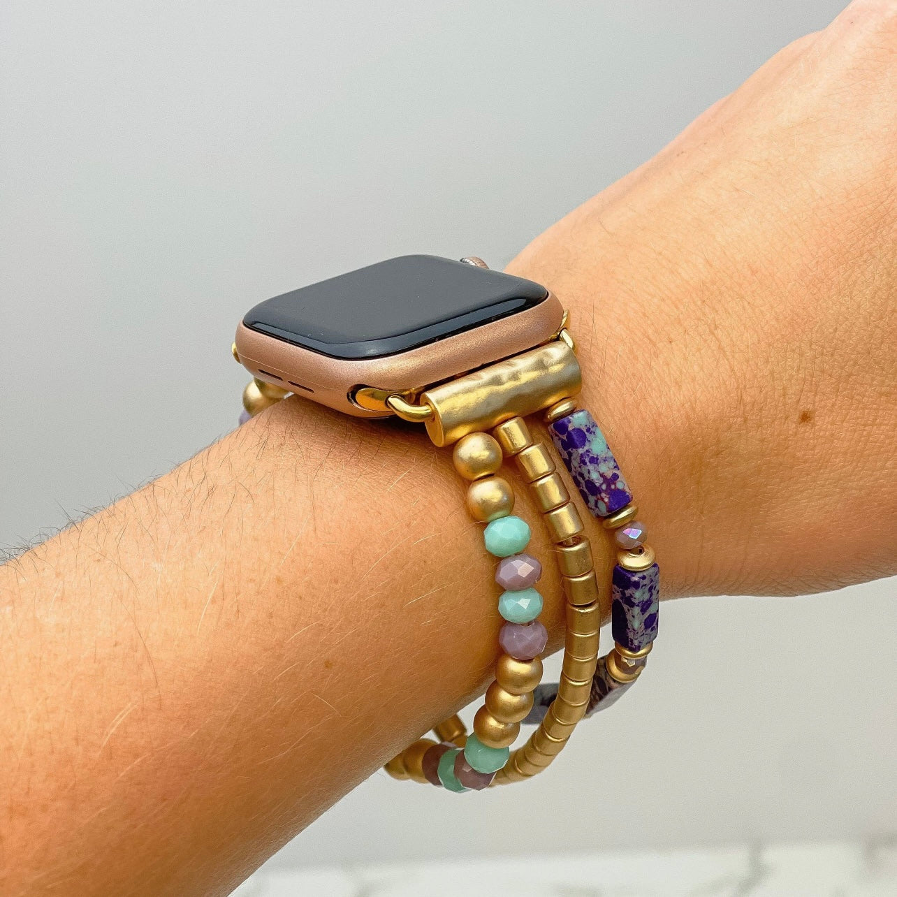 Beaded Stretch Smart Watch Band