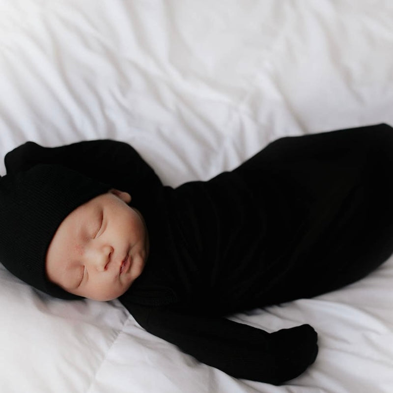 Ribbed Baby Knotted Gown