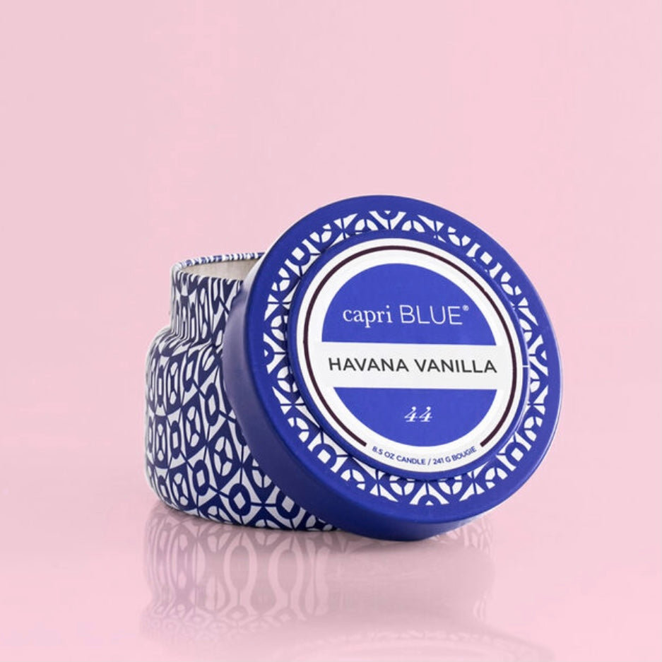Havana Vanilla Printed Travel Tin Candle