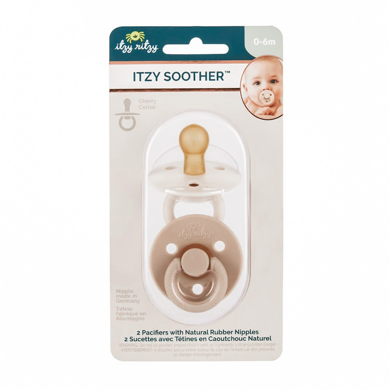 Itzy Soother Natural Rubber Pacifiers