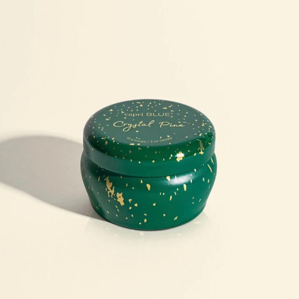 Crystal Pine Glimmer Mini Tin Candle