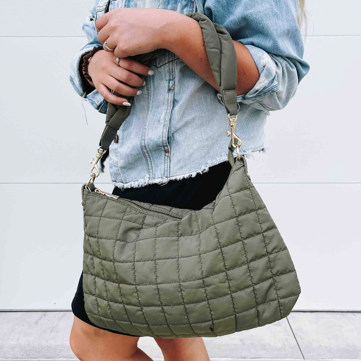 Puffer Braided Handbag