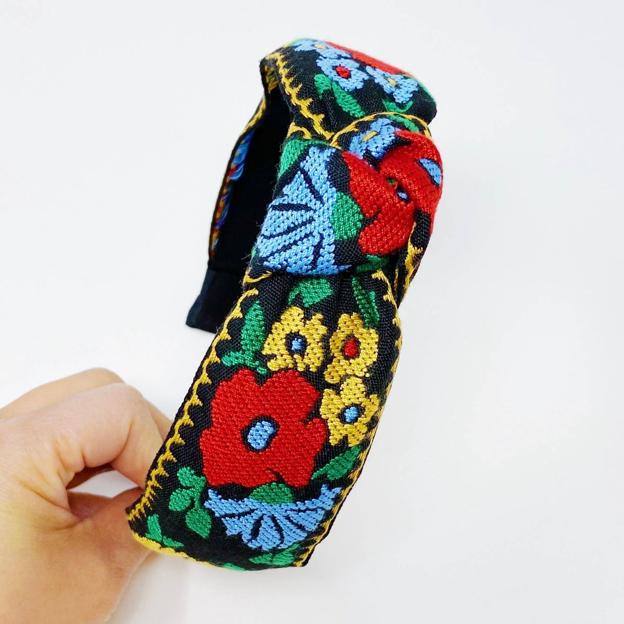 Floral Embroidered Headband