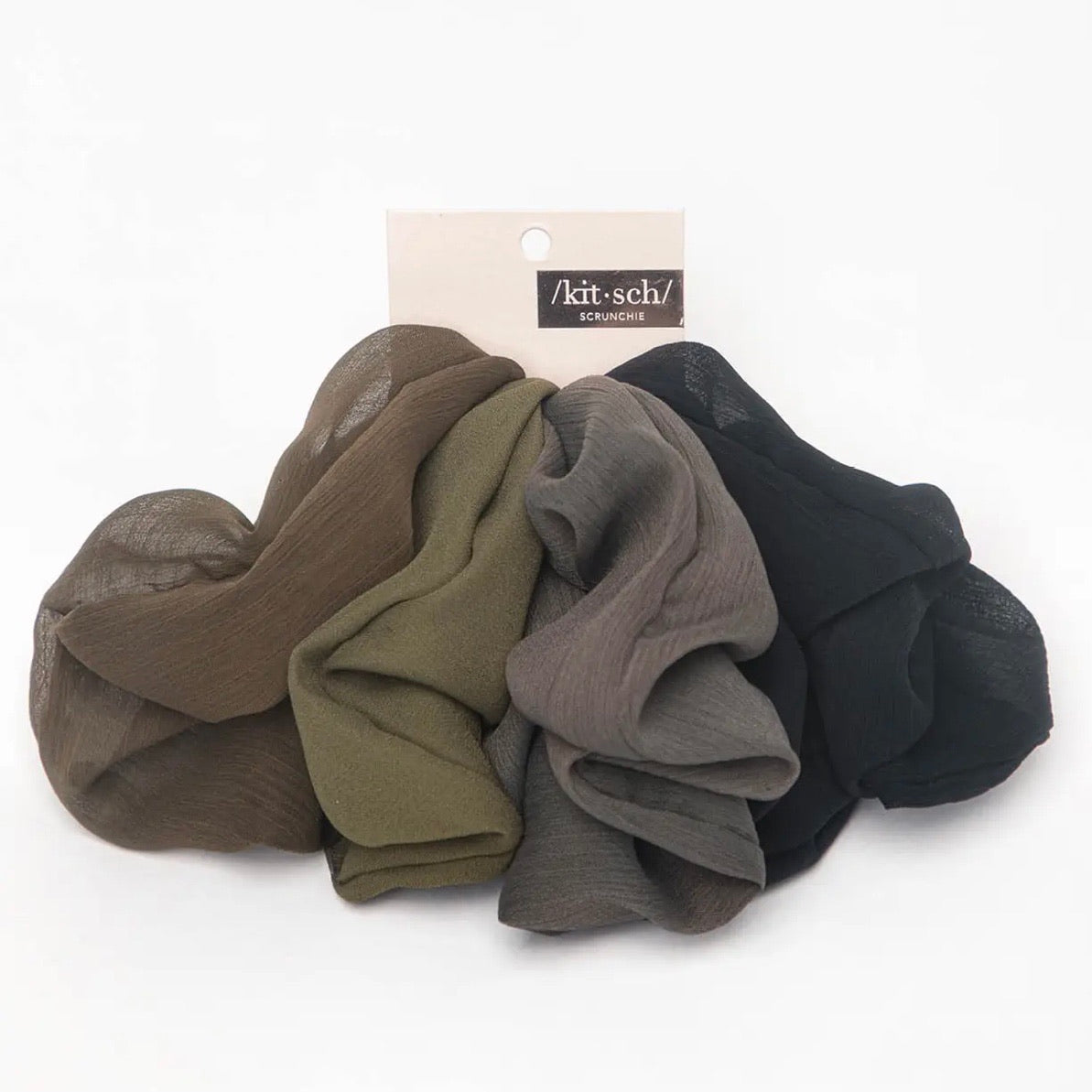 Crepe Scrunchie Set