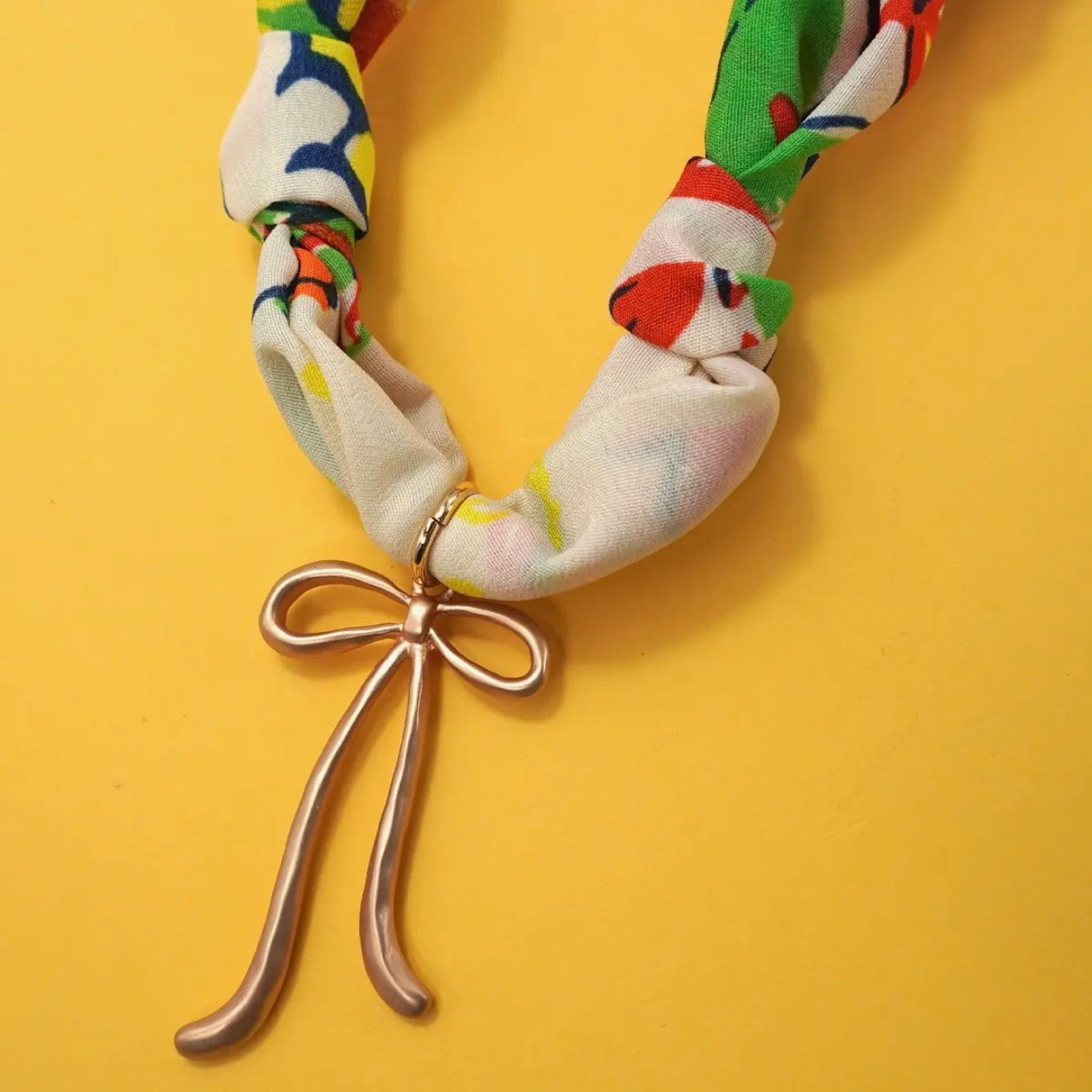 Handmade Scarf Charm Necklace