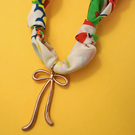 Handmade Scarf Charm Necklace
