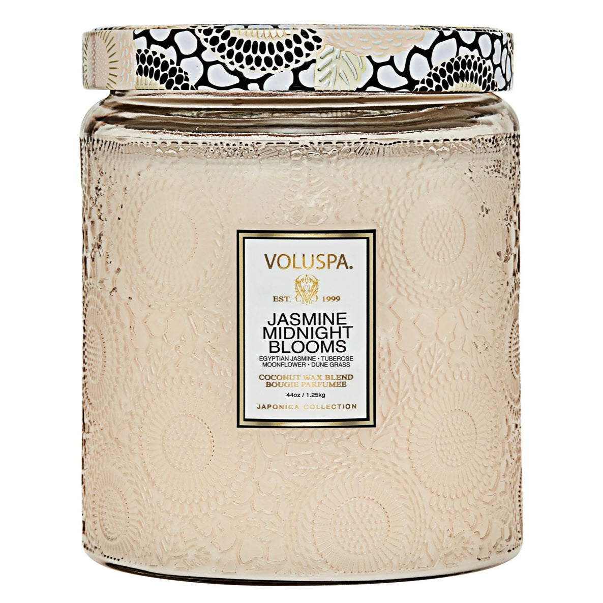 Voluspa Jasmine Midnight Blooms Luxe Jar Candle