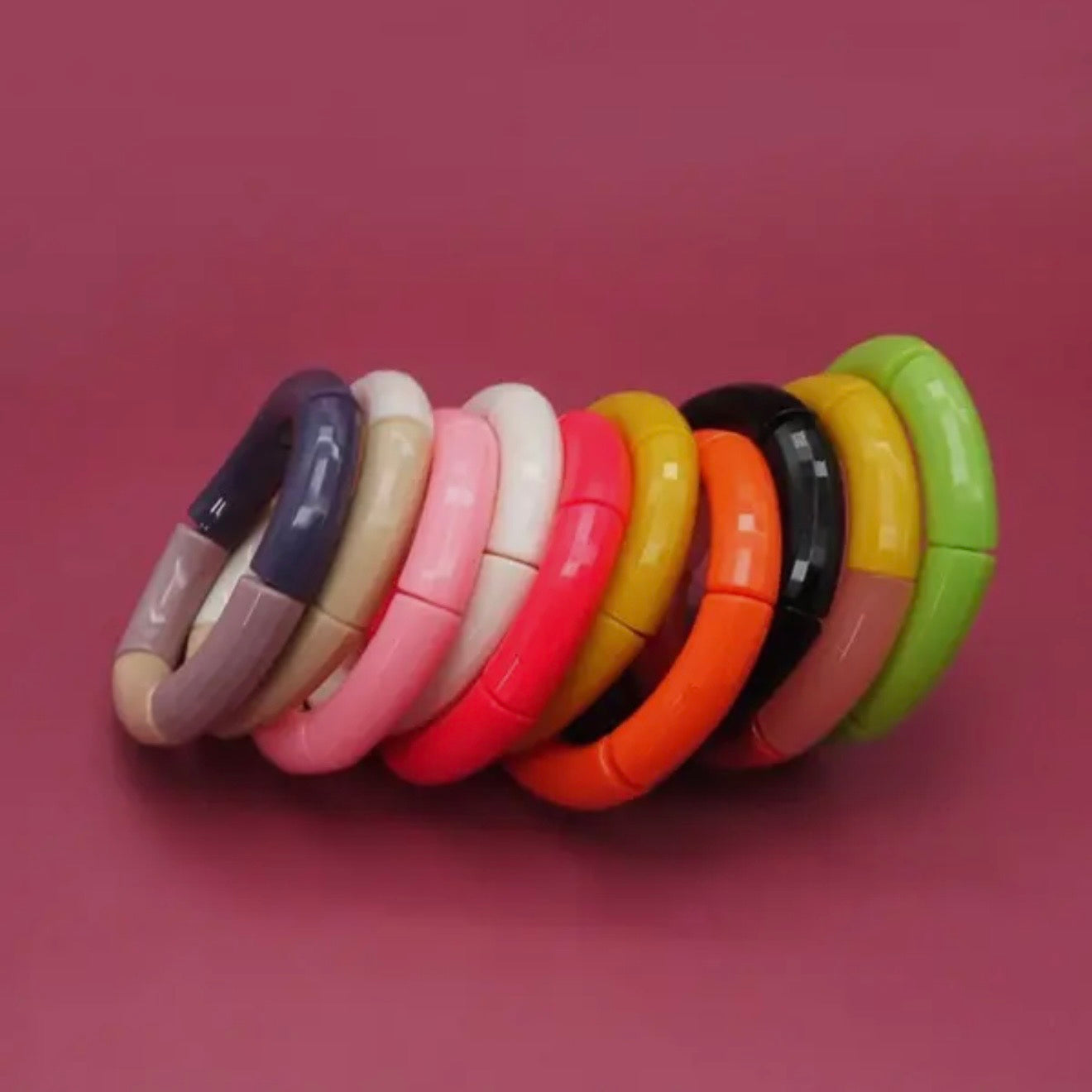 Acrylic Tube Bracelet