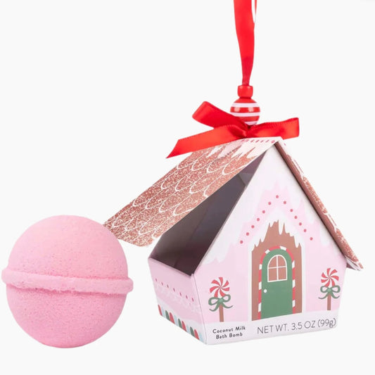 Christmas Ornament Pink Bath Bomb