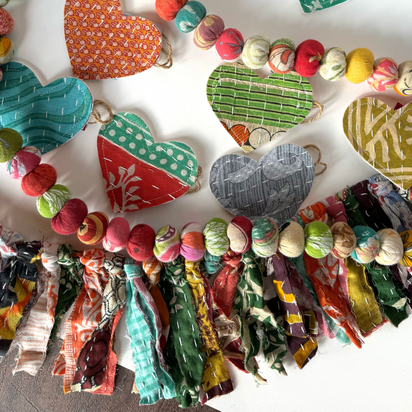 Kantha Saree Bead Garland