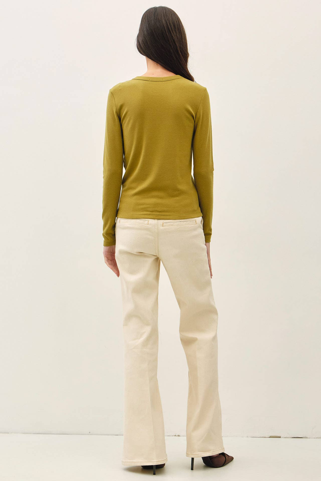 Round Neck Long Sleeve Top
