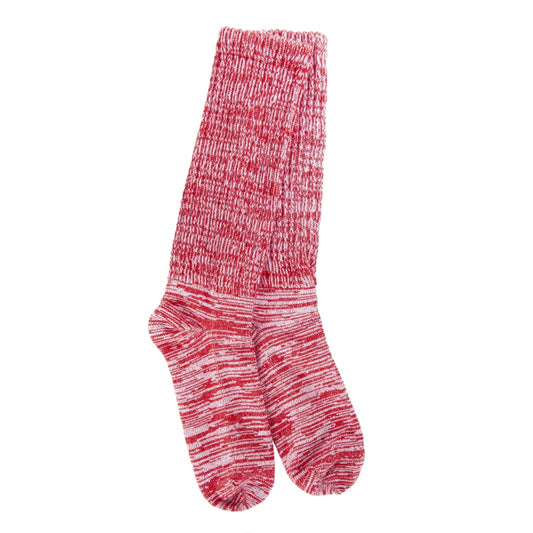 World's Softest Socks Holiday Slub Slouch Crew