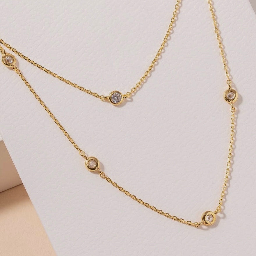 Layered CZ Necklace