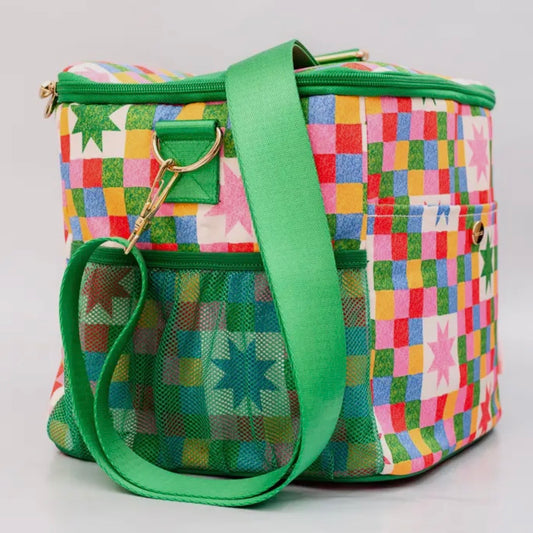 Checker Stars Cooler Bag