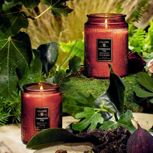 Voluspa Forbidden Fig Large Jar Candle