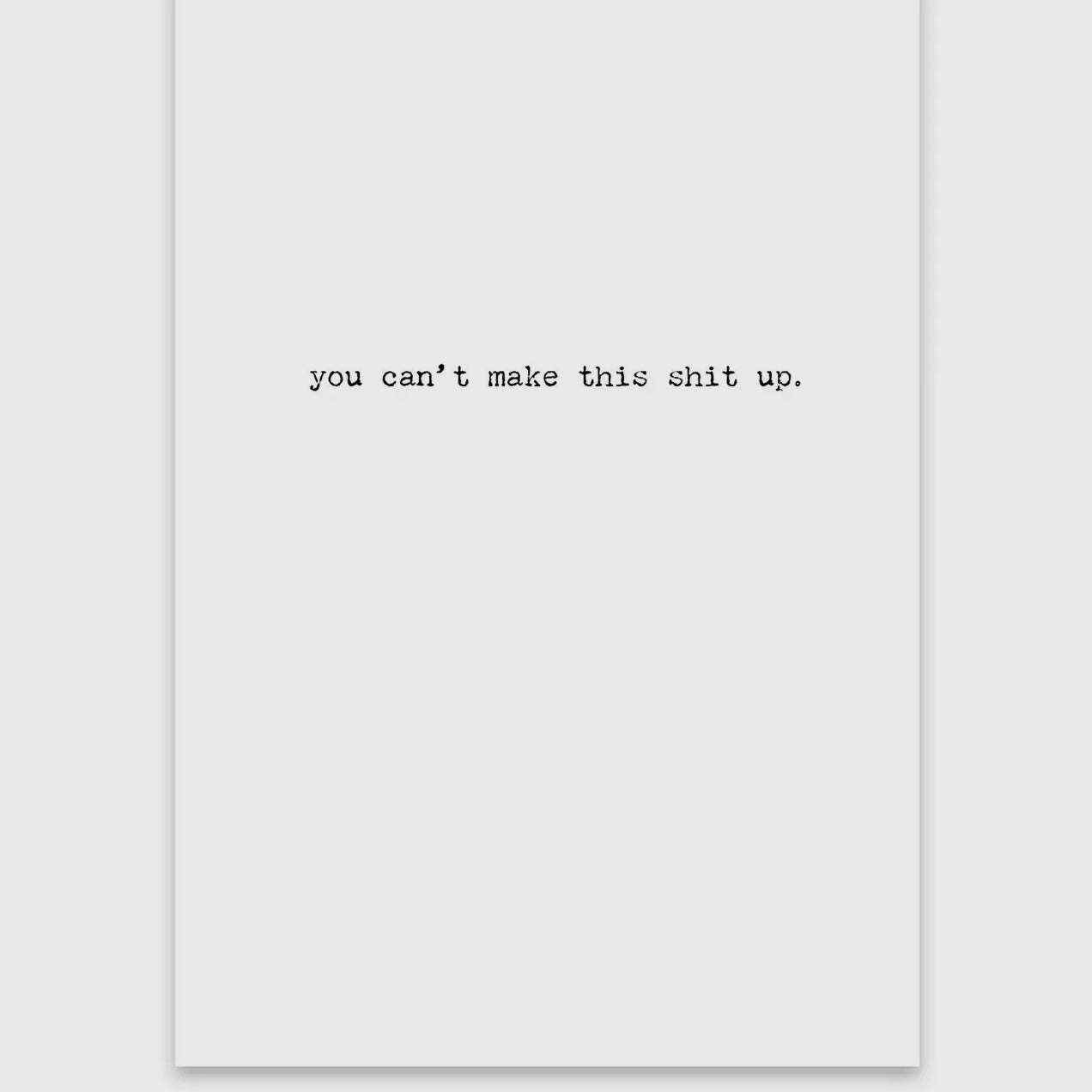 Humorous Greeting Card