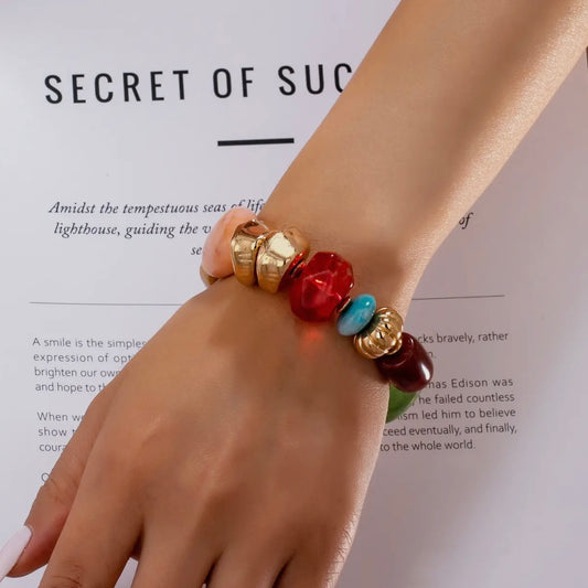 Vintage Statement Mixed Stone Bracelet