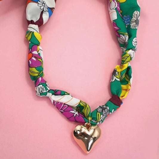 Handmade Scarf Charm Necklace