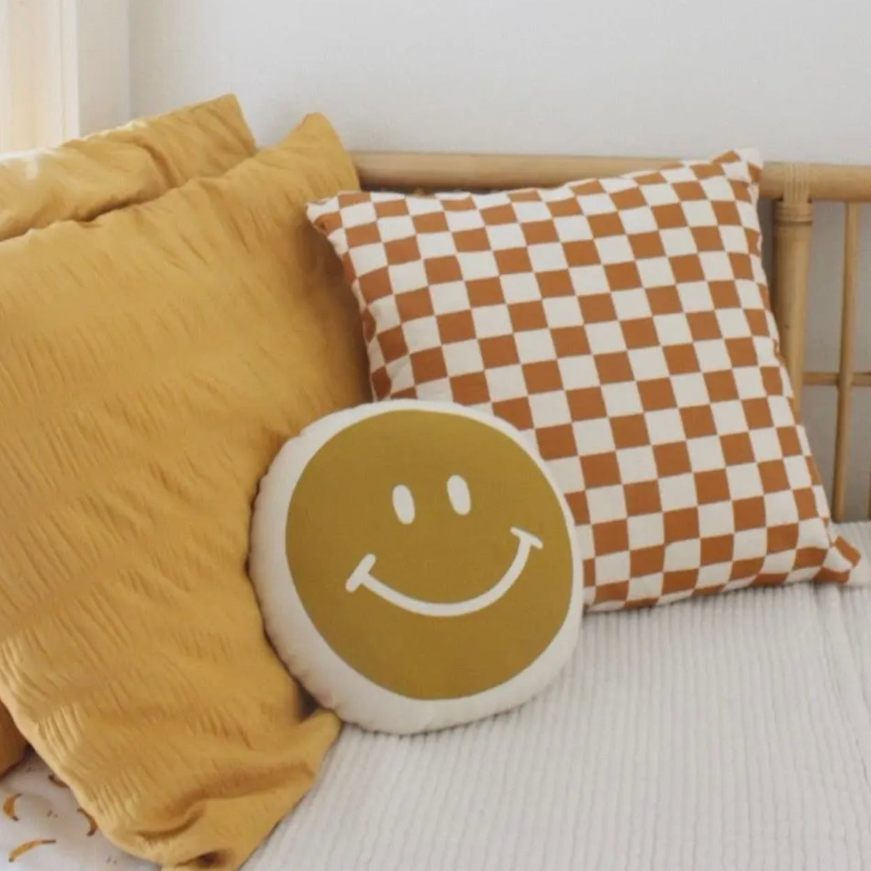 Smiley Face Canvas Pillow